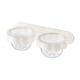 thumbnail image 1 of Estante de almacenamiento multifuncional con dos compartimentos para organizar joyas. Blanco, 1 of 7