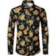 thumbnail image 3 of Nuevas camisas para hombre, manga larga, estampado de flores en 3D, solapa con botones, ropa de verano para hombre, camisetas de moda para fiesta de graduación, cumpleaños y novio, 3 of 5