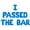 Blue, variant on Letter Balloons - I PASSED THE BAR 16" Inch Alphabet Letters Foil Mylar Balloon Bar Admission Examination Passer Party Banner (Red)