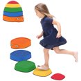 thumbnail image 1 of Qaba Ladybug Kids Balance Stepping Stones, Non-Slip Balance River Stones, 1 of 10