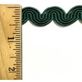 thumbnail image 2 of 1/2" Large Scroll Braid Gimp Trimming - 12 Yards! - Color: Dark Green, 2 of 2
