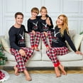 thumbnail image 4 of Beezizac Family Christmas PJS Matching Set Cotton Reindeer Plaid Pajamas for Women Size XS, 4 of 6