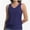 Navy blue, variant on Women's Summer V Neck Tank Top Basic Sleeveless Casual Fit Shirts