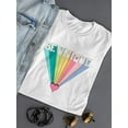 thumbnail image 3 of Be Unique Rainbow Shaped T-Shirt Women -Image by Shutterstock, Female XX-Large, 3 of 4