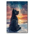 thumbnail image 3 of Kerry Blue Terrier Dog Art Print Poster, Wall art Canvas Painting Decor, Dog Pop Starry Night Art Home Decor Artwork For Bedroom Living Room Bathroom Décor, 3 of 6