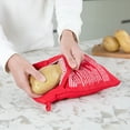 thumbnail image 2 of MyLifeUNIT Microwave Potato Bag, Baked Potato Microwave Baking Bag, Red, 2 of 6