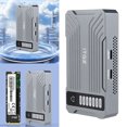 thumbnail image 1 of Bsvklp Caja Disco Duro M.2 NVME SSD RAID Caja Unidad Estado Sólido Doble Bahía 20Gbps, 1 of 9