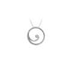 Pendentif Cercle CZ en Or Blanc 14 Ct 0,02 CT TGW avec Chaîne en Or Blanccadeau de Bijoux Parfait – image 1 sur 4