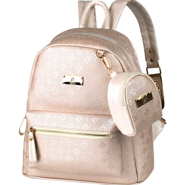 Girls Bowknot Cute Faux Leather Backpack Mini Backpack Purse for Women ...
