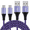 Purple A, variant on Micro Usb Cable 6ft 2 Pack,AILKIN Android Cables Nylon Braided USB Micro Fast Charging Cords,Purple