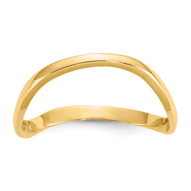 14k Yellow Gold Wave Thumb Ring