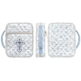 thumbnail image 7 of TSOVTHRID Cross Floral Print Bible Cases for Women Men, Bible Cover Case with Portable Handle, Lightweight Quilted Church Bag for Bibles Study Accessories, White Blue, 7 of 7