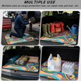 thumbnail image 5 of Yspwyqan SUV Trunk Mat, Coloful Hippie 29" x 39" All Season Cargo Liner, Anti-Slip Easy to Clean Vehicle Interior Accessory, Universal Fit for Most SUV Sedan Wagon Models, 5 of 7