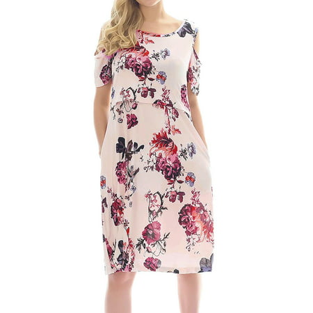 2019 hot sales Women Maternity Floral Print Nursing Nightgown Breastfeeding Dress with