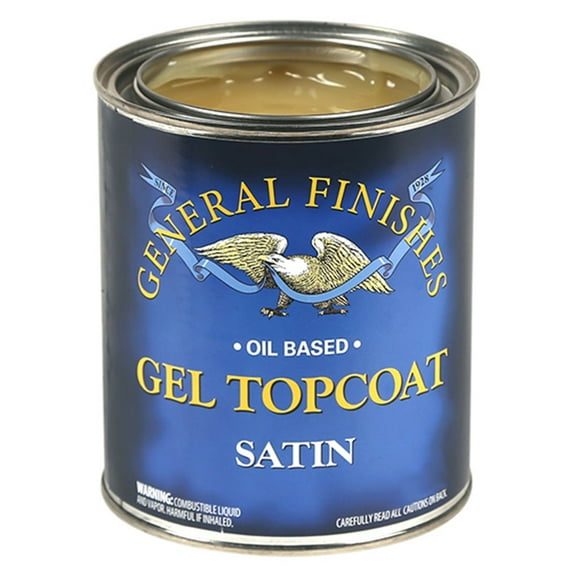 General Finishes Gel Topcoat Oil-Based, Satin, Gallon