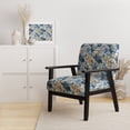 thumbnail image 2 of Designart "Coastal Tranquility Victorian Pattern VIII" Upholstered Floral Accent Chair and Cottage Arm Chair - Multiple Color & Pattern, 2 of 7