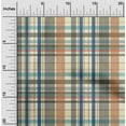 thumbnail image 1 of oneOone Georgette Viscose Fabric Madras Check Print Sewing Fabric BTY 42 Inch Wide, 1 of 3