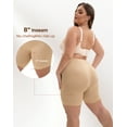 thumbnail image 4 of INNERSY Plus Size Slip Shorts for Women Stretchy High Waist Boyshorts Underwear 3 Pack(XL,Nude), 4 of 10