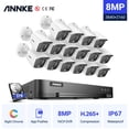 thumbnail image 1 of ANNKE 4K Ultra HD 16CH DVR Security System,12PCS 5MP Super HD Camera,True Full Color, Night Vision ,Outdoor ,Indoor, Security Camera Kit with 3T Hard Drive Disk, 1 of 3