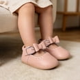 thumbnail image 2 of 2026 Girls Mary Jane Flats Bow Non- Soft Sole Princess First Walkers Sneaker Wedding Dress Shoes(12-18 Month,Pink), 2 of 4
