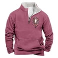 thumbnail image 1 of Sudadera sin capucha para hombre, informal, a la moda, con cuello alto, estampado, con cremallera, jersey de manga larga, blusa de poliéster para hombre, 1 of 3