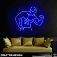 thumbnail image 3 of Craftnamesign Man Bodybuilding Neon Sign, Man Cave Wall Art, Gym Room Wall Sign, 3 of 5