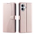 thumbnail image 1 of iPhone 16 Étui, Portefeuille en Cuir Pu à Rabat Porte-Cartes Support Magnétique, 1 of 5