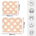 thumbnail image 2 of Ryvnso Cute Rabbits Dish Drying Mat for Kitchen Countertop 18x24 Large Dish Pad Drainer Rack Dish Sink Mats, 2 of 7