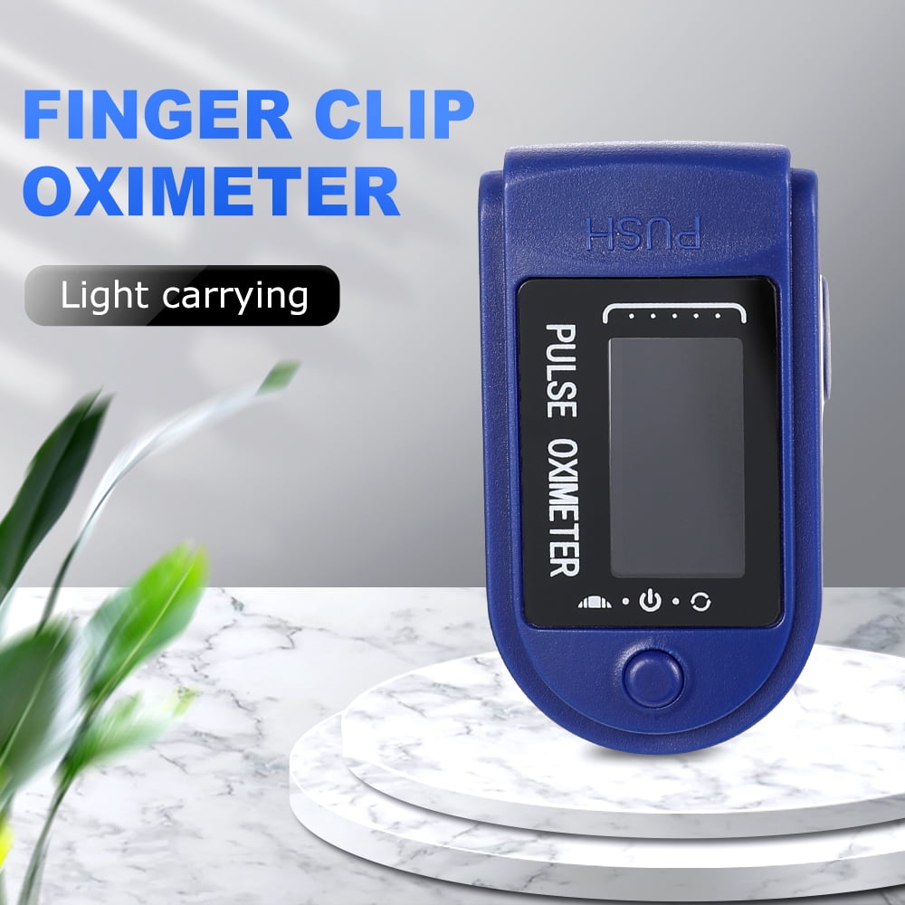 Pulse Oximeter Fingertip,Oximeter Finger Blood Oxygen Saturation Monitor SpO2 Level Heart Rate Monitor, OLED Digital Display and 4 Rotatable Readings