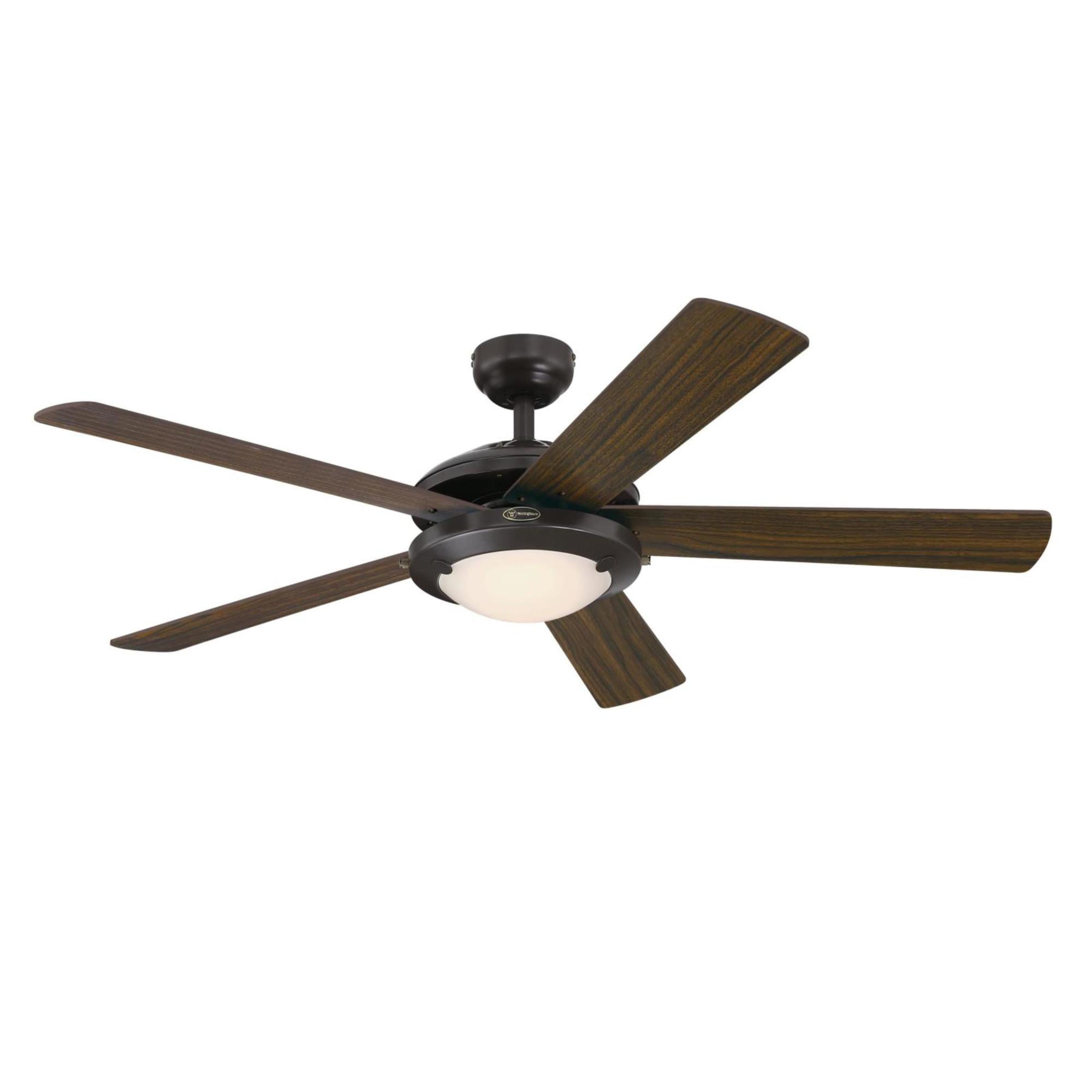 forening svømme I mængde Westinghouse Lighting 7307200 52 in. Westinghouse Lighting Comet Indoor  5-Blade Ceiling Fan with Dimmable LED Light Fixture & Frosted Glass&#44;  Espresso - Walmart.com