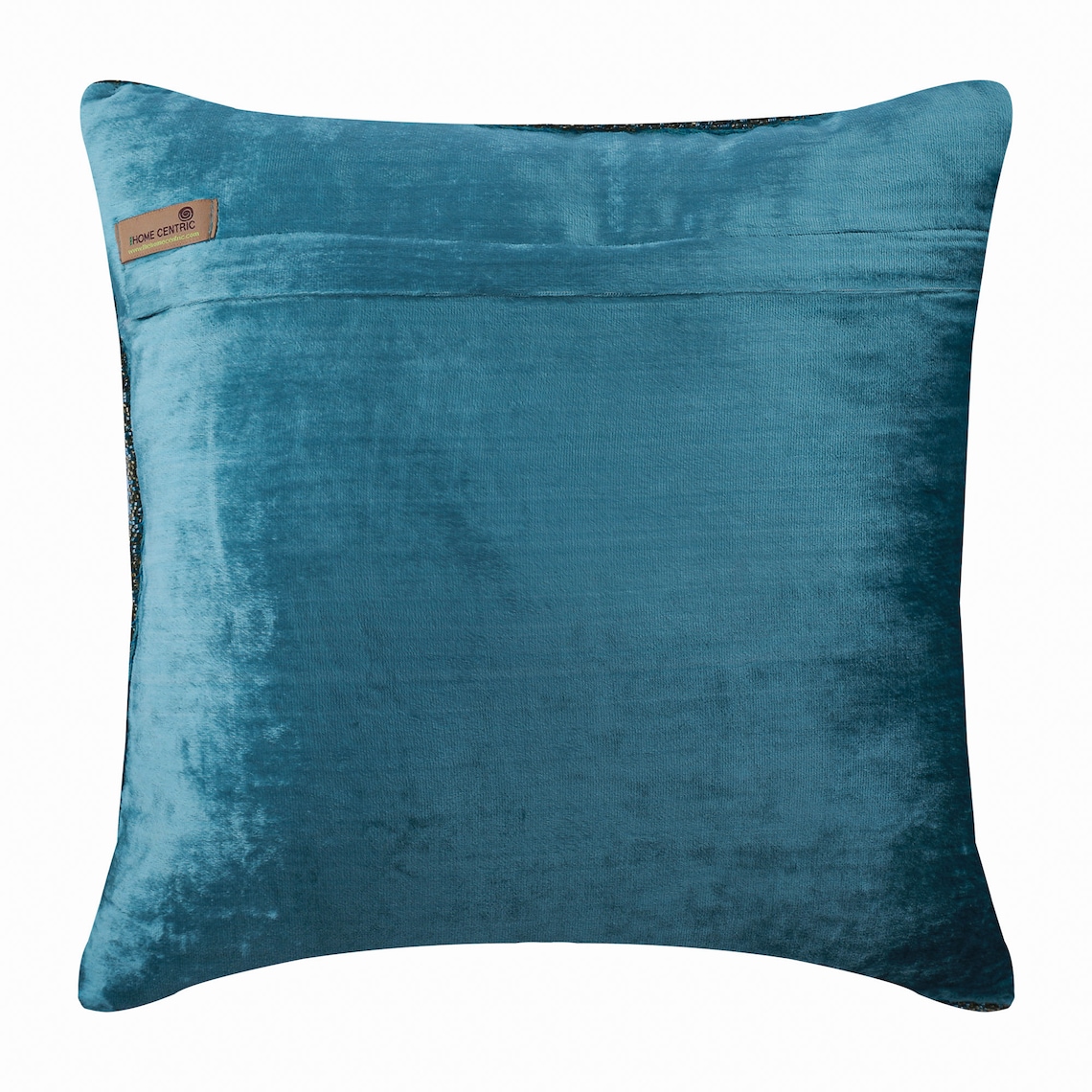 Pillow Cover, Teal Blue Euro Pillow Shams 26x26 inch (65x65 cm), Velvet Euro Sham Covers, Solid Color, Contemporary Euro Size Pillow Covers - Blue Shimmer