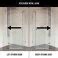 thumbnail image 4 of VIGO Verona 34 in. L x 34 in. W x 73 in. H Frameless Hinged Neo-angle Shower Enclosure in Chrome with 3/8 in. Clear Glass, 4 of 12