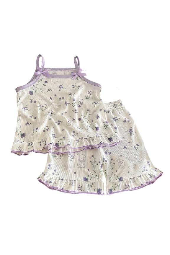 Newborn Baby Girl Clothes Summer Outfits Infant Sleeveless Cute Bow Tank Tops 6M 12M 18M Purple,12-18 Months
