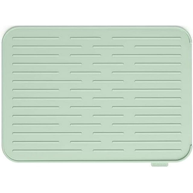 Escurreplatos de silicona Brabantia Sinkside (verde jade), escurridor suave y antideslizante para encimeras de cocina, ideal para lavavajillas.