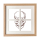 thumbnail image 1 of Human skull esqueleto ilustraciones Pantalla de escritorio de pared de marco 4 aperturas, 1 of 4