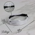 thumbnail image 5 of Motique Accessories Shimmer Girls Satin Turban Knotted Headband - Light Grey, 5 of 5