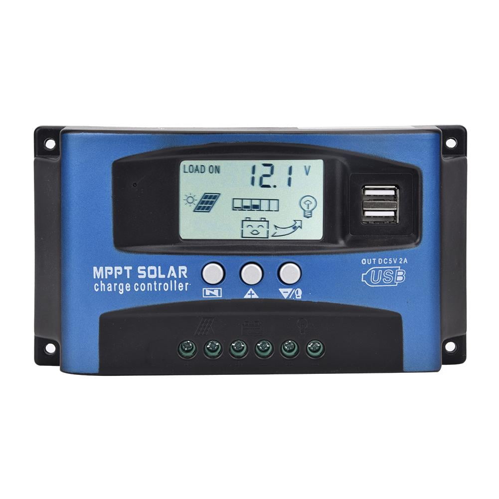 30-100A MPPT Solar Panel Regulator Charge Controller 12V/24V Auto Focus Tracking 