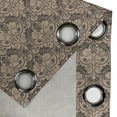 thumbnail image 5 of Ambesonne Brown Grommet Curtain, Venetian Floral Tile, 50" x 63", Pale Salmon Redwood, 5 of 6