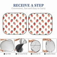 thumbnail image 3 of Yiaed Hand Drawn Strawberry Print Car Front Windshield Sun Shade,Foldable Anti-UV Car Sunshade for Front Window for Most Vehicles-Large, 3 of 5