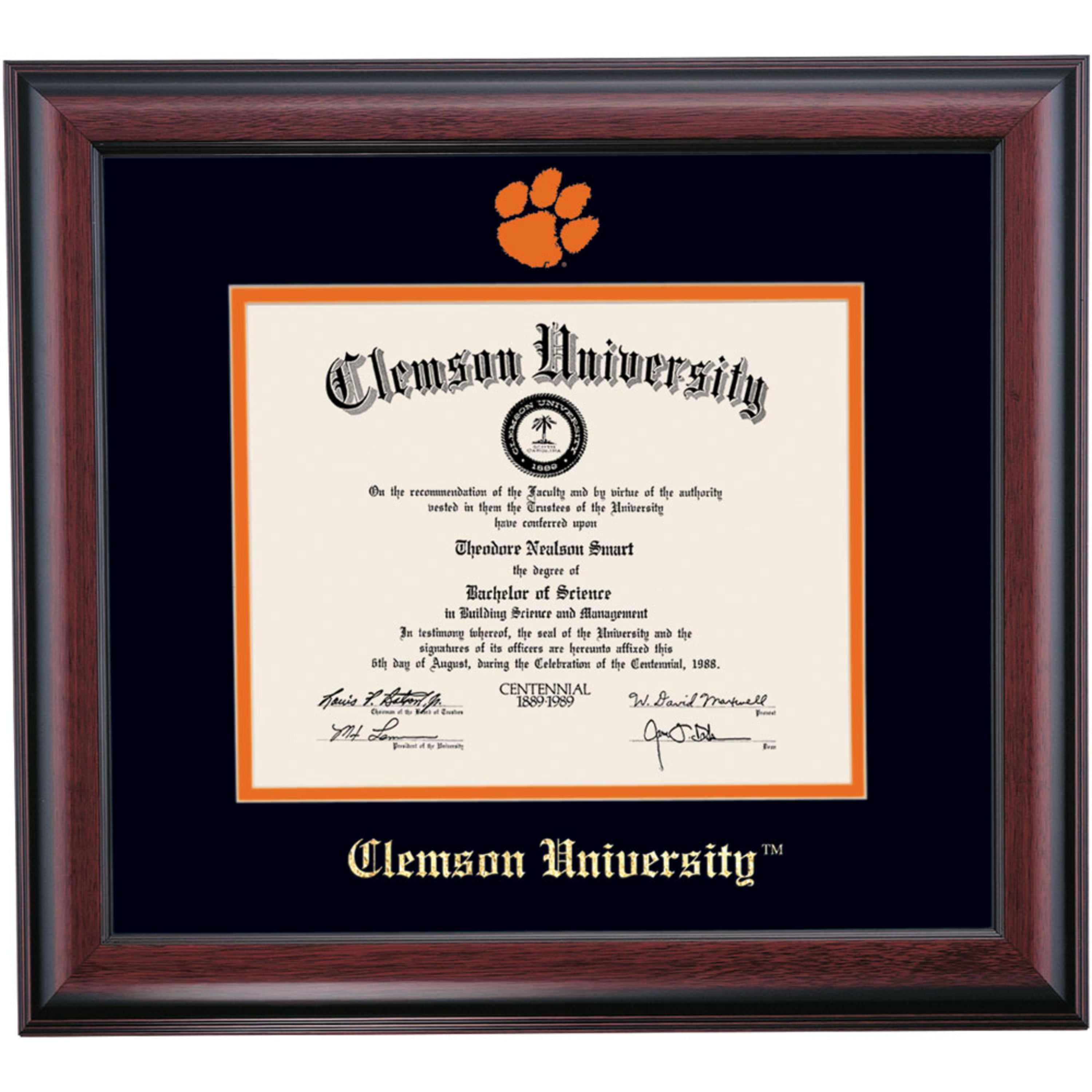OCM Diploma Frame for Clemson University, 16" x 18" Diploma