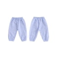 thumbnail image 2 of Caoirhny Baby Toddler Girls Boys Pants 6 12 18 24 Months 2T 3T Elastic Waistband Adorable Casual Plaid Long Trousers, 2 of 9