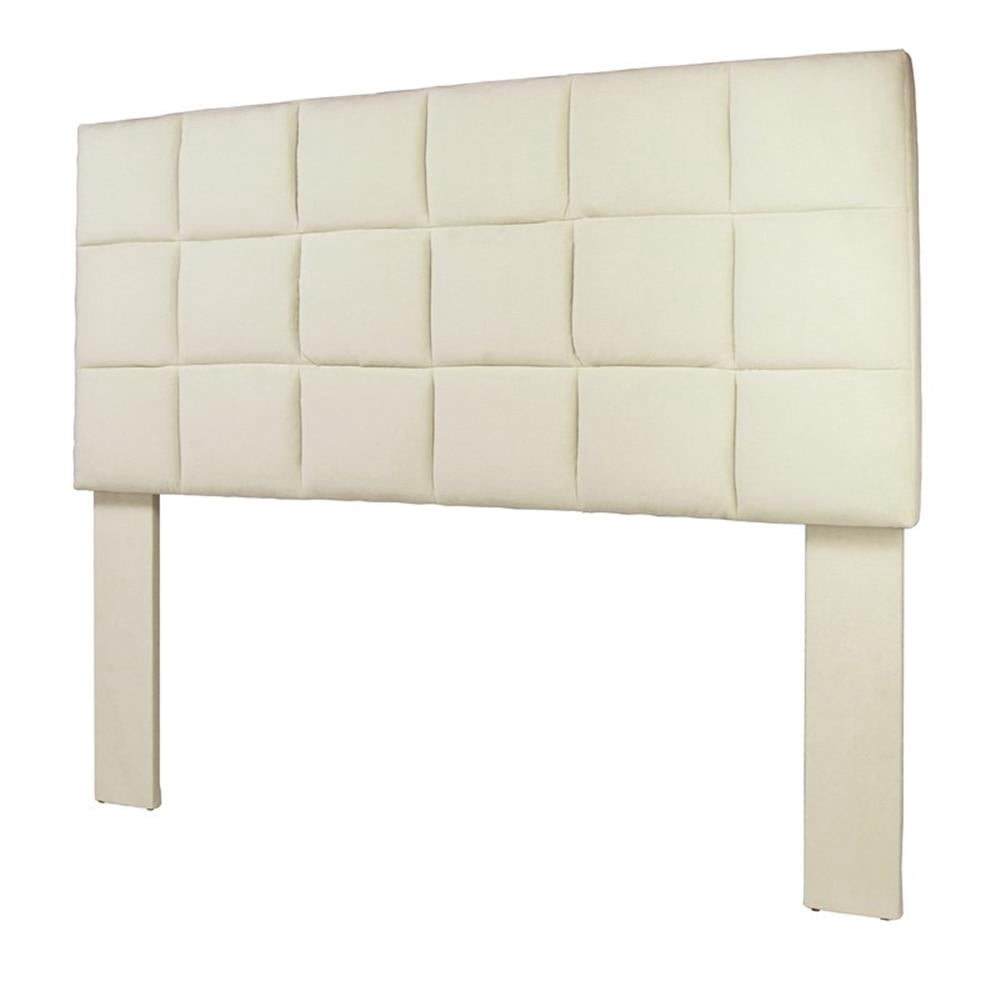 Furniture of America Hellan Fabric Upholstered Full/Queen Headboard in Ivory