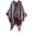 Grey Red, variant on Women Tassel Shawl Wraps Open Front Poncho Sweater Cardigan Cape Blanket for Party Travel Office