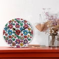 thumbnail image 2 of Cartoon Flower Round Wall Clock Silent Analog Battery Operated Black Pointer Home Decor 9.84" Diameter, 2 of 11