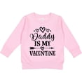 thumbnail image 2 of Inktastic Daddy is My Valentine Holiday Toddler Sweatshirt, 2 of 4