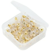 Ccdes Jewelry Accessories,100Pcs Earring Backs Replacement Pierced Backing Stopper Boxed DIY Material Jewelry Accessories,Earring Backs
