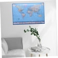 thumbnail image 4 of COSMOBETTY Full Lamination Blue World Map Mural Decorative Large Wall Poster with Detailed Political Design, 4 of 8