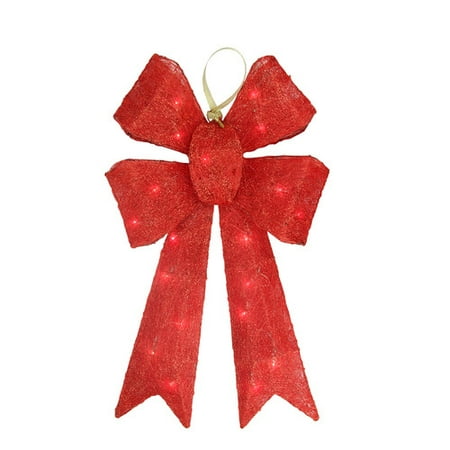 Whimsical Christmas Decorations Northlight Seasonal Sparkling Whimsical Sisal Bow Christmas Decoration ()