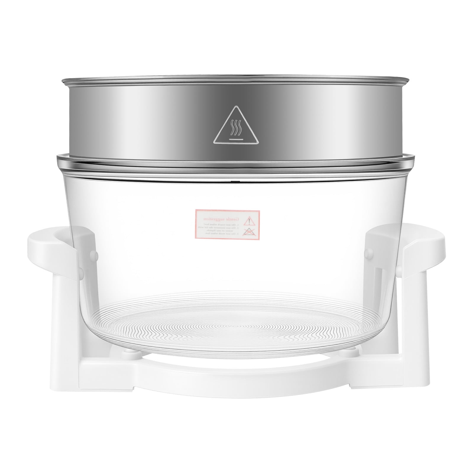 17L Large Capacity Air Fryerm,1200W-1400W Halogen Oven with Glass Pot,Adjustable Temperature & 0-60Min Timer,See-Through Cooking, Home Kitchen Gift