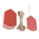 thumbnail image 5 of 100 Unids Artesanías Etiquetas de Papel con Cadena Scrapbook Cards Hole Jute Twine Cadena para El Día de Navidad Rojo perla BLESIY Manualidades en blanco Etiquetas de papel, 5 of 5